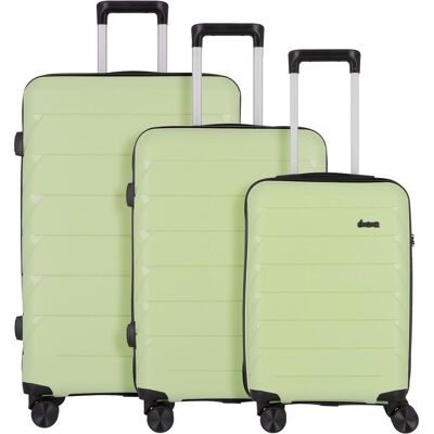 D&N Travel Line 4100 4 Rollen Kofferset 3-teilig, Koffer, Grün D&N Travel Line 4100 4 Rollen Kofferset 3-teilig, Koffer, Grün