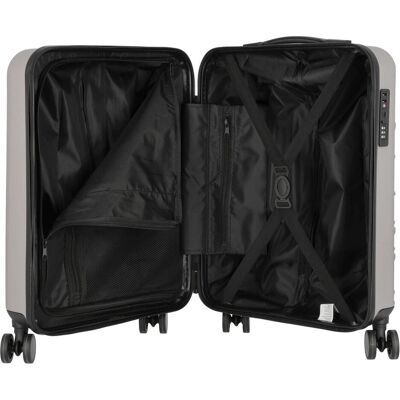 Valentino Mars 4 Rollen Kabinentrolley 54 cm, Koffer, Silber Valentino Mars 4 Rollen Kabinentrolley 54 cm, Koffer, Silber