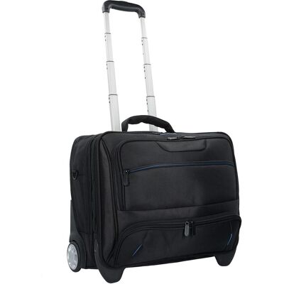 Dermata Business Trolley "Office Case" aus Nylon, Koffer, Schwarz Dermata Business Trolley "Office Case" aus Nylon, Koffer, Schwarz