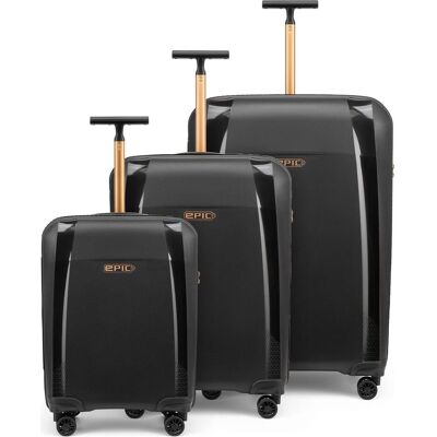 Epic Phantom SL 4 Rollen Kofferset 3-teilig, Koffer, Schwarz Epic Phantom SL 4 Rollen Kofferset 3-teilig, Koffer, Schwarz
