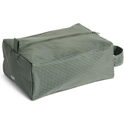 HAY Toilettas Grid Wash Bag Small Dark Green, Necessaire, Grün HAY Toilettas Grid Wash Bag Small Dark Green, Necessaire, Grün