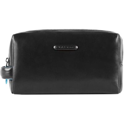 Piquadro Black Square Beauty Bag 2 Zipper Nero, Necessaire, Schwarz Piquadro Black Square Beauty Bag 2 Zipper Nero, Necessaire, Schwarz