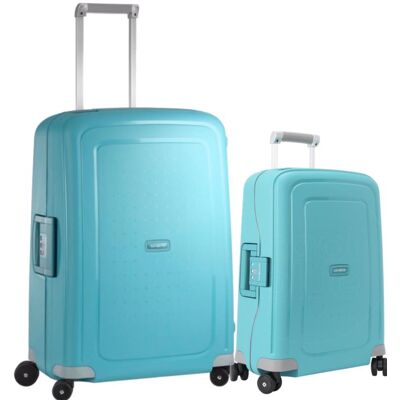 Samsonite S'cure Spinner 55+69 cm Aqua Blue Kofferset, Koffer, Blau Samsonite S'cure Spinner 55+69 cm Aqua Blue Kofferset, Koffer, Blau