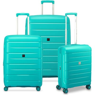 Modo by Roncato Starlight 3.0 4 Rollen Kofferset 3-teilig mit Dehnfalte, Koffer, Grün Modo by Roncato Starlight 3.0 4 Rollen Kofferset 3-teilig mit Dehnfalte, Koffer, Grün