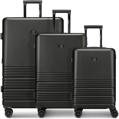 Camel Active Hanoi 4 Rollen Kofferset 3-teilig mit Dehnfalte, Koffer, Schwarz Camel Active Hanoi 4 Rollen Kofferset 3-teilig mit Dehnfalte, Koffer, Schwarz