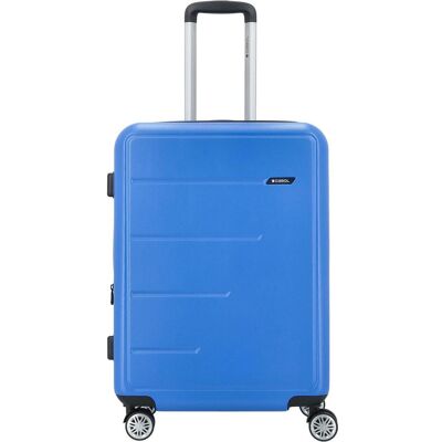 Gabol Future Plus 4 Rollen Trolley 66 cm mit Dehnfalte, Koffer, Blau Gabol Future Plus 4 Rollen Trolley 66 cm mit Dehnfalte, Koffer, Blau