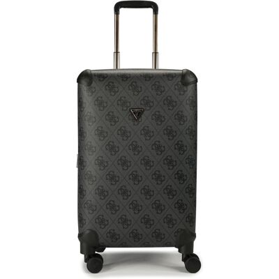Guess Berta 4 Rollen Trolley 63 cm mit Dehnfalte, Koffer, Schwarz, Grau Guess Berta 4 Rollen Trolley 63 cm mit Dehnfalte, Koffer, Schwarz, Grau