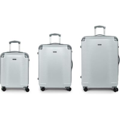 Gabol Balance XP 4 Rollen Kofferset 3-teilig, Koffer, Silber Gabol Balance XP 4 Rollen Kofferset 3-teilig, Koffer, Silber