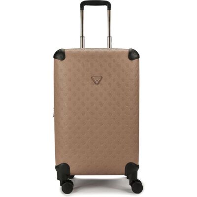 Guess Wilder 4 Rollen Trolley 64 cm mit Dehnfalte, Koffer, Grau Guess Wilder 4 Rollen Trolley 64 cm mit Dehnfalte, Koffer, Grau
