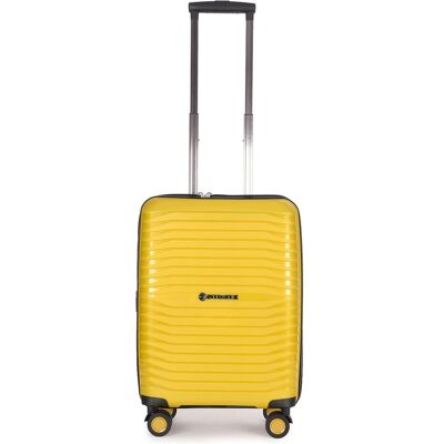 Stratic Bright+ 4 Rollen Kabinentrolley S 56 cm mit Dehnfalte, Koffer, Gelb Stratic Bright+ 4 Rollen Kabinentrolley S 56 cm mit Dehnfalte, Koffer, Gelb