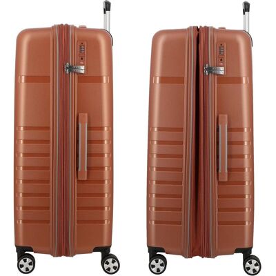 Jump Aven 4 Rollen Trolley L 76 cm mit Dehnfalte, Koffer, Kupfer Jump Aven 4 Rollen Trolley L 76 cm mit Dehnfalte, Koffer, Kupfer