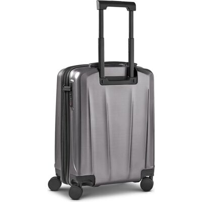 Police New York 4 Rollen Kabinentrolley S 54 cm mit Dehnfalte, Koffer, Grau, Silber Police New York 4 Rollen Kabinentrolley S 54 cm mit Dehnfalte, Koffer, Grau, Silber