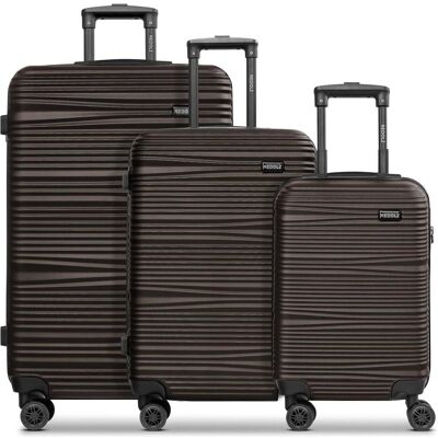 Redolz Essentials 16 3-SET 4 Rollen Kofferset 3-teilig, Koffer, Braun Redolz Essentials 16 3-SET 4 Rollen Kofferset 3-teilig, Koffer, Braun