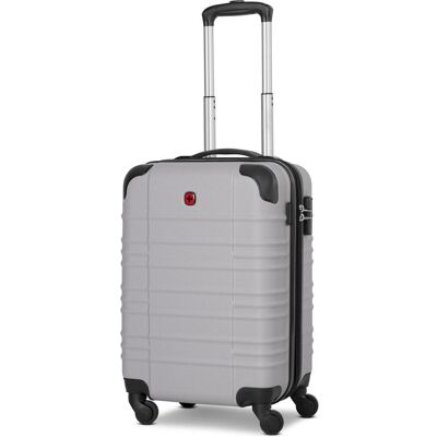 Wenger Amplar Evo 4 Rollen Kabinentrolley S 53 cm mit Dehnfalte, Koffer, Grau Wenger Amplar Evo 4 Rollen Kabinentrolley S 53 cm mit Dehnfalte, Koffer, Grau