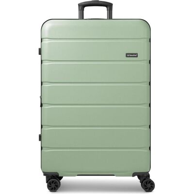 Saxoline Miami 4 Rollen Trolley L 75 cm mit Dehnfalte, Koffer, Grün Saxoline Miami 4 Rollen Trolley L 75 cm mit Dehnfalte, Koffer, Grün