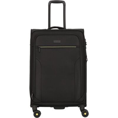 D&N Travel Line 9704 4 Rollen Trolley M 68 cm mit Dehnfalte, Koffer, Schwarz D&N Travel Line 9704 4 Rollen Trolley M 68 cm mit Dehnfalte, Koffer, Schwarz