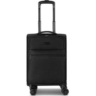 Bugatti Valencia Soft 4 Rollen Kabinentrolley S 54.5 cm mit Dehnfalte, Koffer, Schwarz Bugatti Valencia Soft 4 Rollen Kabinentrolley S 54.5 cm mit Dehnfalte, Koffer, Schwarz