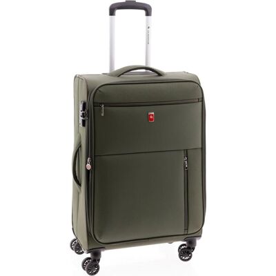 Gladiator 3700 4 Rollen Trolley 66 cm mit Dehnfalte, Koffer, Grün Gladiator 3700 4 Rollen Trolley 66 cm mit Dehnfalte, Koffer, Grün