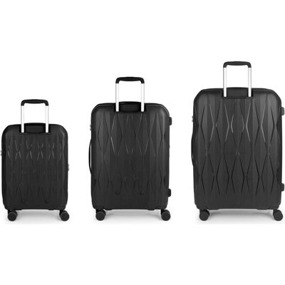 Gabol Infinity 4 Rollen Kofferset 3-teilig mit Dehnfalte, Koffer, Schwarz Gabol Infinity 4 Rollen Kofferset 3-teilig mit Dehnfalte, Koffer, Schwarz