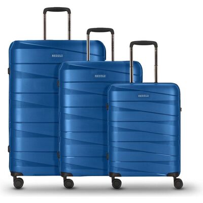 Redolz Essentials 10 3-SET 4 Rollen Kofferset 3-teilig, Koffer, Blau Redolz Essentials 10 3-SET 4 Rollen Kofferset 3-teilig, Koffer, Blau