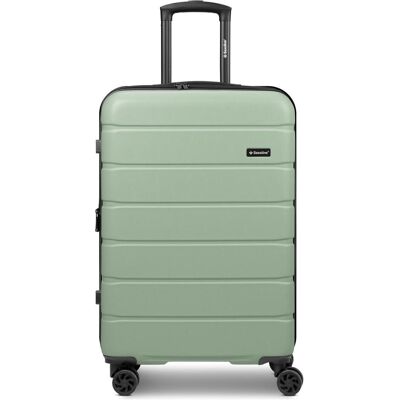 Saxoline Miami 4 Rollen Trolley M 65 cm mit Dehnfalte, Koffer, Grün Saxoline Miami 4 Rollen Trolley M 65 cm mit Dehnfalte, Koffer, Grün