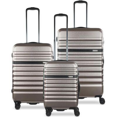 Bugatti Corium 4-Rollen Kofferset 3tlg., Koffer, Rosa Bugatti Corium 4-Rollen Kofferset 3tlg., Koffer, Rosa