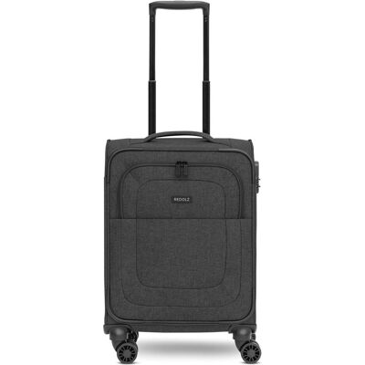 Redolz Essentials 12 CABIN 4 Rollen Kabinentrolley 55 cm, Koffer, Schwarz Redolz Essentials 12 CABIN 4 Rollen Kabinentrolley 55 cm, Koffer, Schwarz