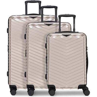 Redolz Essentials 18 4 Rollen Kofferset 3-teilig mit Dehnfalte, Koffer, Grau Redolz Essentials 18 4 Rollen Kofferset 3-teilig mit Dehnfalte, Koffer, Grau
