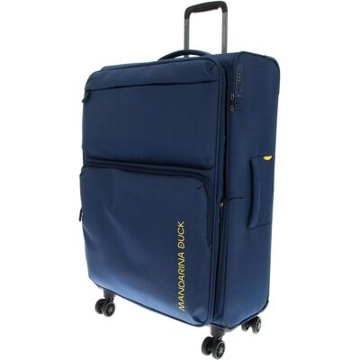 Mandarina Duck Zephyr 4 Rollen Trolley L 78 cm mit Dehnfalte, Koffer, Blau Mandarina Duck Zephyr 4 Rollen Trolley L 78 cm mit Dehnfalte, Koffer, Blau