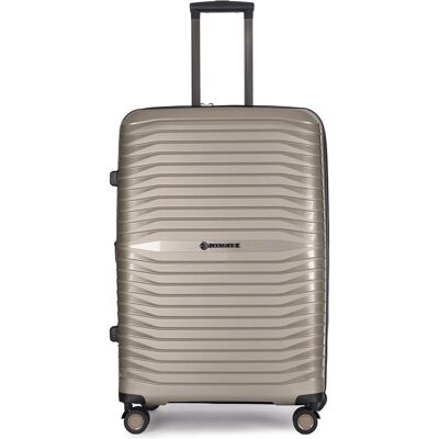 Stratic Bright+ 4 Rollen Trolley L 76 cm mit Dehnfalte, Koffer, Beige Stratic Bright+ 4 Rollen Trolley L 76 cm mit Dehnfalte, Koffer, Beige