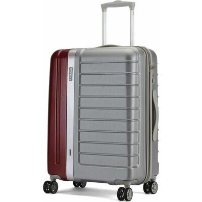 Carlton Duo-Tone Hardcase Kuffert 67 cm, Bordeaux, Koffer, Rot, Silber Carlton Duo-Tone Hardcase Kuffert 67 cm, Bordeaux, Koffer, Rot, Silber