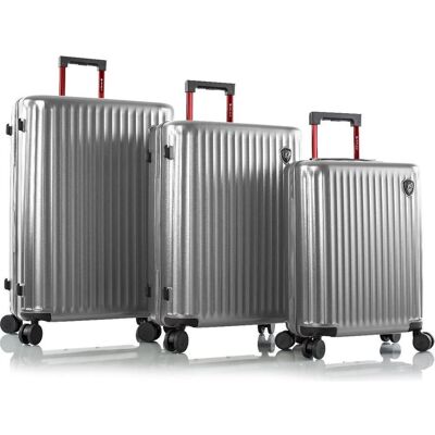 Heys Smart Luggage - Hartschalenkoffer 3er Set, Koffer, Silber Heys Smart Luggage - Hartschalenkoffer 3er Set, Koffer, Silber