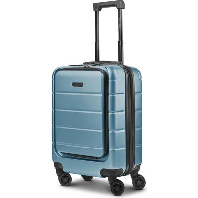 Police Dublin 4 Rollen Kabinentrolley S 54 cm Laptopfach mit Dehnfalte, Koffer, Blau Police Dublin 4 Rollen Kabinentrolley S 54 cm Laptopfach mit Dehnfalte, Koffer, Blau