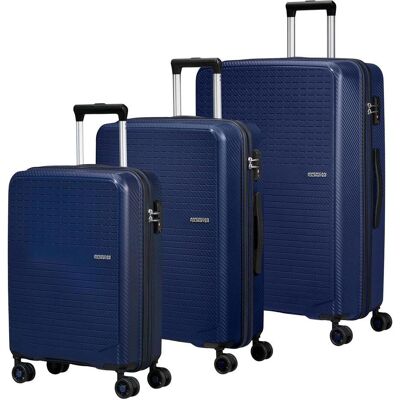 American Tourister Summer Hit 3 PC Set A, Koffer, Blau American Tourister Summer Hit 3 PC Set A, Koffer, Blau