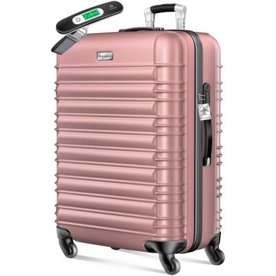 Kesser Reisekoffer mit Zahlenschloss (120L), Koffer, Schwarz, Rosa Kesser Reisekoffer mit Zahlenschloss (120L), Koffer, Schwarz, Rosa