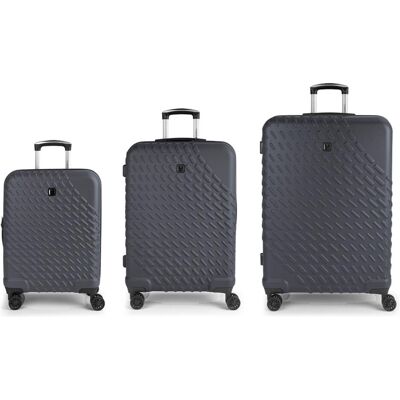 Gabol Journey 4 Rollen Kofferset 3-teilig, Koffer, Grau Gabol Journey 4 Rollen Kofferset 3-teilig, Koffer, Grau