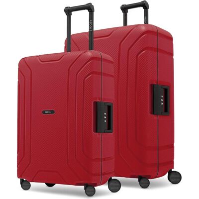 Redolz Essentials 15 4-Rollen Kofferset 2tlg. mit Dreipunktverschluss, Koffer, Rot Redolz Essentials 15 4-Rollen Kofferset 2tlg. mit Dreipunktverschluss, Koffer, Rot