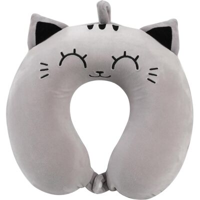 I-Total - XL2184C - Grau Katze - XL - Nackenkissen I-Total - XL2184C - Grau Katze - XL - Nackenkissen