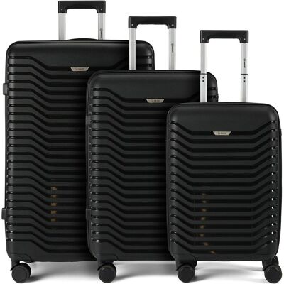 Benzi 5820 4 Rollen Kofferset 3-teilig, Koffer, Schwarz Benzi 5820 4 Rollen Kofferset 3-teilig, Koffer, Schwarz