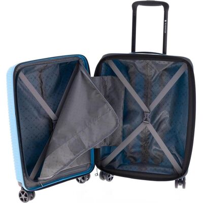 Gladiator 2800 4 Rollen Kabinentrolley 55 cm mit Dehnfalte, Koffer, Blau Gladiator 2800 4 Rollen Kabinentrolley 55 cm mit Dehnfalte, Koffer, Blau