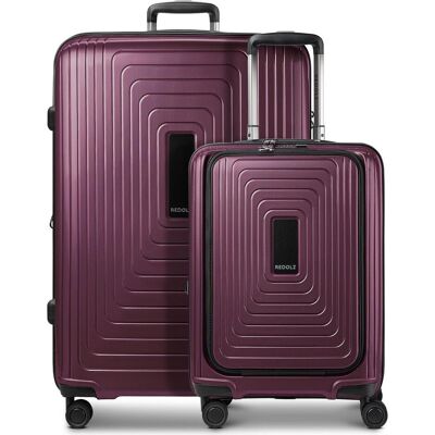 Redolz Essentials 14 4-Rollen Kofferset 2 tlg. Laptopfach mit Dehnfalte, Koffer, Violett Redolz Essentials 14 4-Rollen Kofferset 2 tlg. Laptopfach mit Dehnfalte, Koffer, Violett