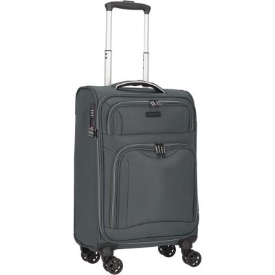 D&N Travel Line 9204 4 Rollen Kabinentrolley 55 cm, Koffer, Grau D&N Travel Line 9204 4 Rollen Kabinentrolley 55 cm, Koffer, Grau