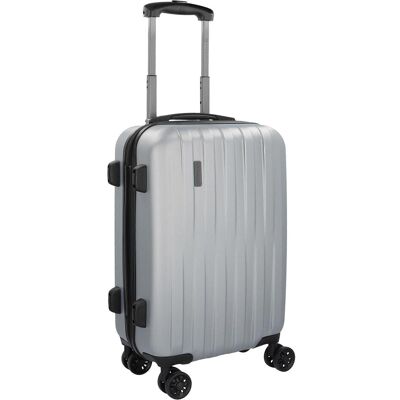 Bugatti Lima 2.0 4-Rollen Kabinentrolley 55 cm mit Doppelrollen, Koffer, Silber Bugatti Lima 2.0 4-Rollen Kabinentrolley 55 cm mit Doppelrollen, Koffer, Silber