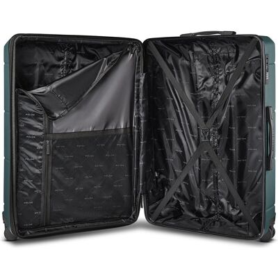 Police London 4 Rollen Trolley 74 cm mit Dehnfalte, Koffer, Türkis Police London 4 Rollen Trolley 74 cm mit Dehnfalte, Koffer, Türkis