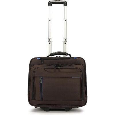 Dermata 2-Rollen Businesstrolley 42 cm Laptopfach, Koffer, Braun Dermata 2-Rollen Businesstrolley 42 cm Laptopfach, Koffer, Braun