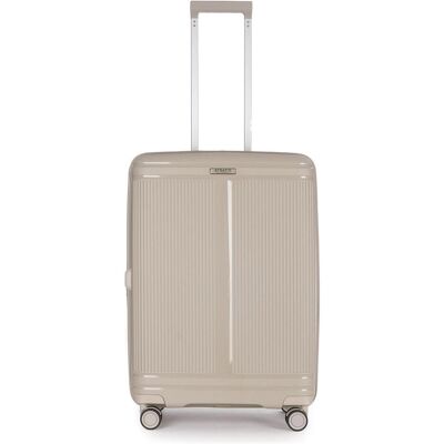 Stratic Straw T 4 Rollen Trolley M 67 cm mit Dehnfalte, Koffer, Beige Stratic Straw T 4 Rollen Trolley M 67 cm mit Dehnfalte, Koffer, Beige