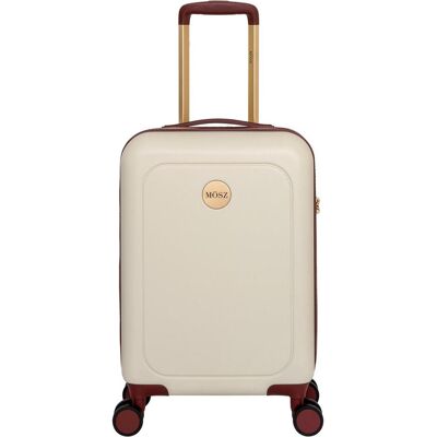 Mosz Måoesz Handgepäck Harter Koffer / Trolley / Reisekoffer - 55 x 35 x 20 cm - Lauren- White / Beige, Koffer, Weiss, Beige Mosz Måoesz Handgepäck Harter Koffer / Trolley / Reisekoffer - 55 x 35 x 20 cm - Lauren- White / Beige, Koffer, Weiss, Beige