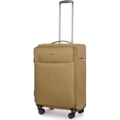 Stratic Trolley weich LIGHT M 65cm khaki, Koffer, Grün Stratic Trolley weich LIGHT M 65cm khaki, Koffer, Grün