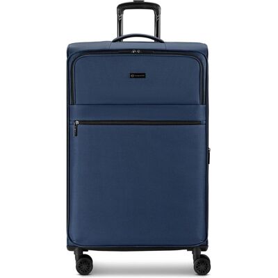 Bugatti Valencia Soft 4 Rollen Trolley L 74.5 cm mit Dehnfalte, Koffer, Blau Bugatti Valencia Soft 4 Rollen Trolley L 74.5 cm mit Dehnfalte, Koffer, Blau