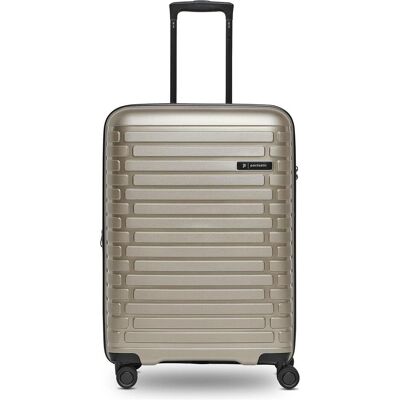 Pactastic Collection 04 THE MEDIUM + 4 Rollen Trolley M 66 cm mit Dehnfalte, Koffer, Beige Pactastic Collection 04 THE MEDIUM + 4 Rollen Trolley M 66 cm mit Dehnfalte, Koffer, Beige